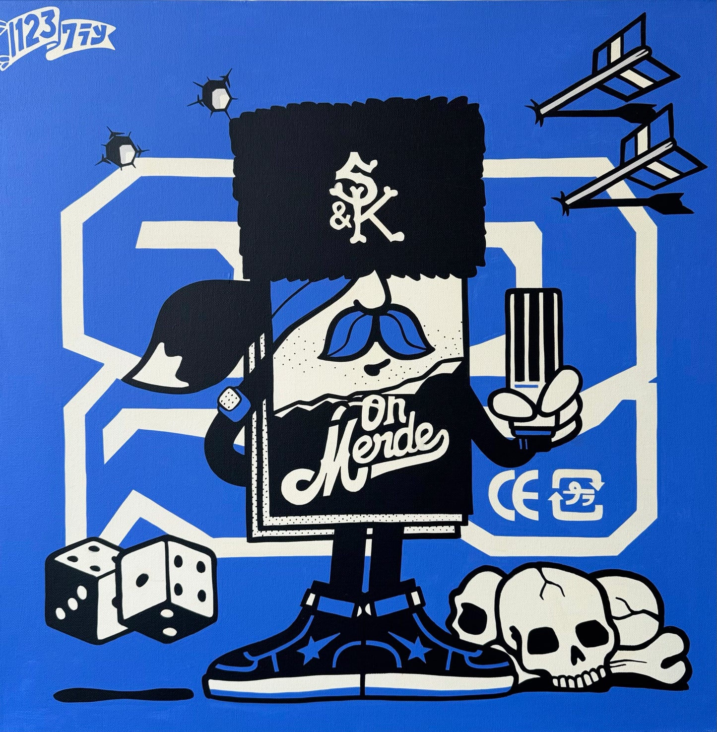 123Klan Mr Card Oh Merde Blue