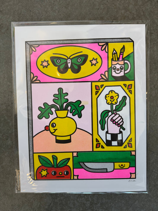 J.Ma "Break Time" Risograph prints