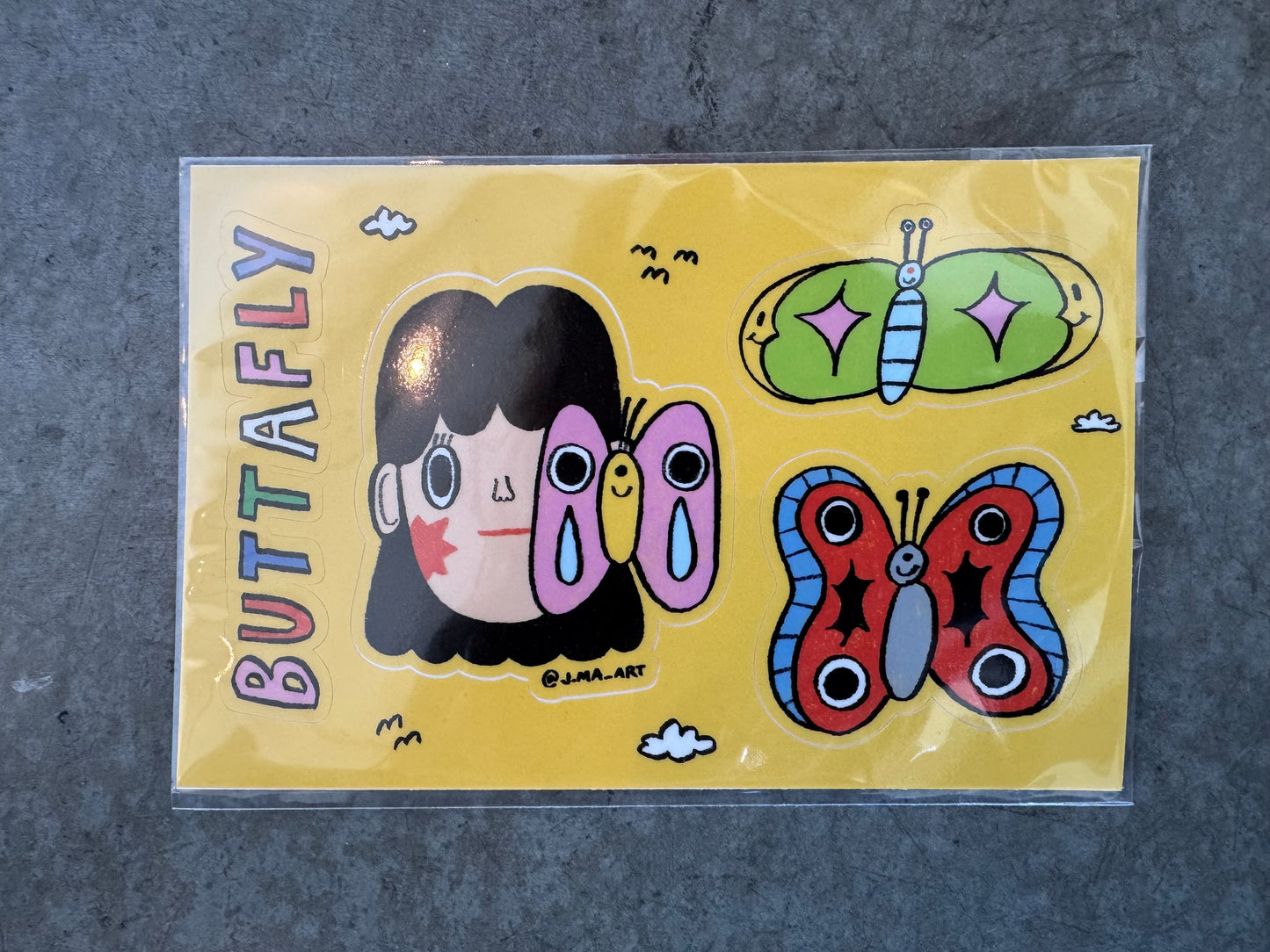 J.Ma "Buttafly" Sticker sheets