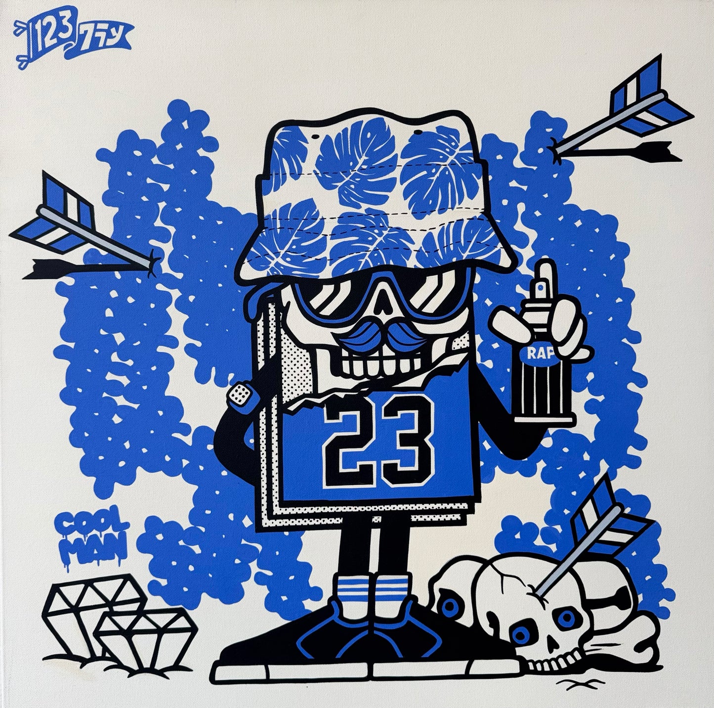 123Klan Mr Card 23 Blue