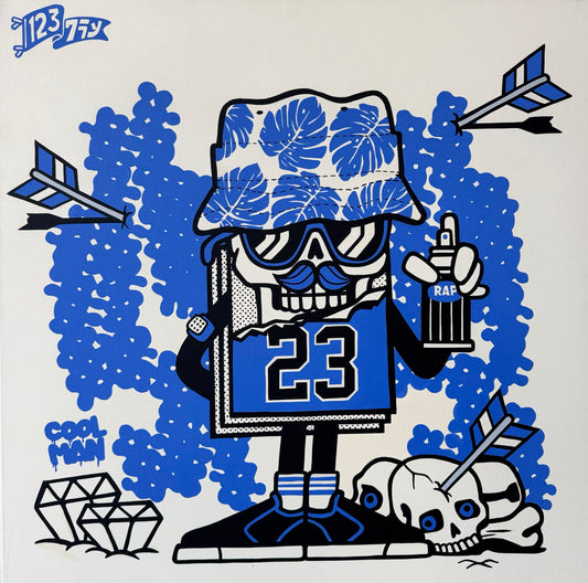 123Klan Mr Card 23 Blue