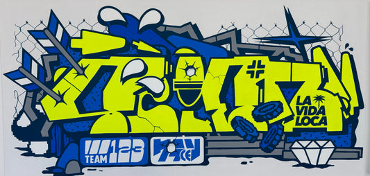 123 Klan Scien Lime graffiti