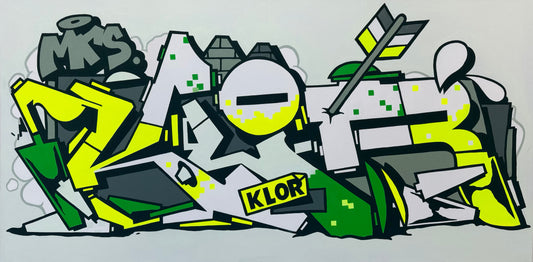 123Klan Klor Green Graffiti