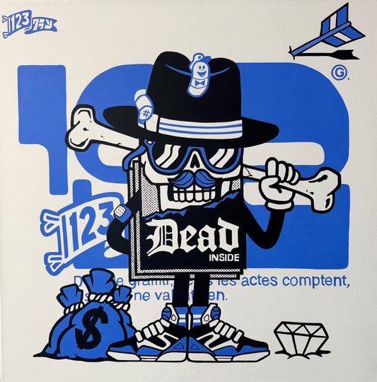 123Klan Mr Card Dead inside Blue