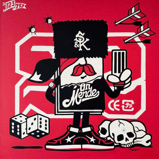 123Klan Mr Card Oh Merde Red