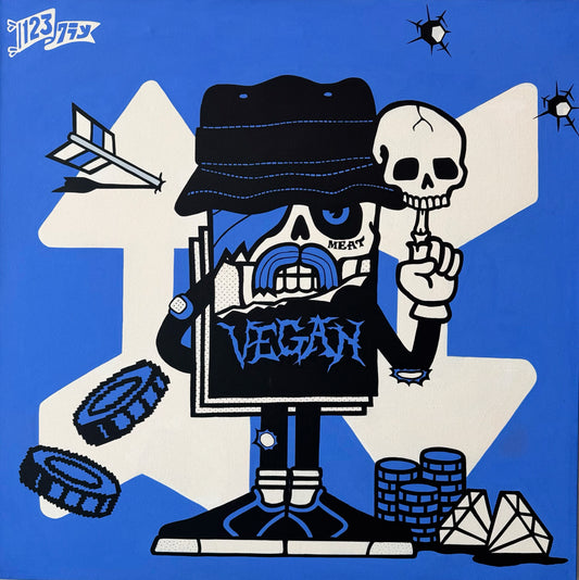123Klan Mr Card Vegan Blue