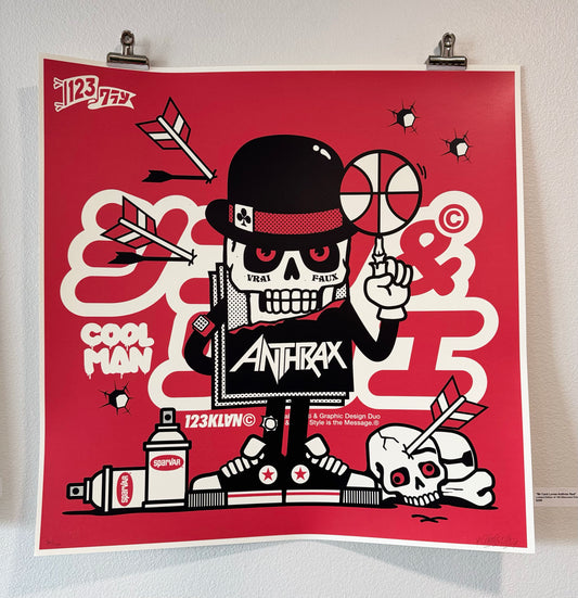 123Klan Mr card loves Anthrax Red - PRINT