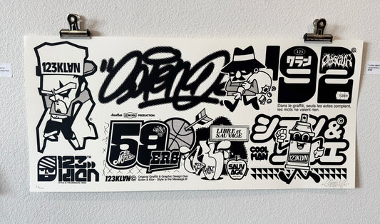 123Klan LOGO PENNANT PART 1 - PRINT