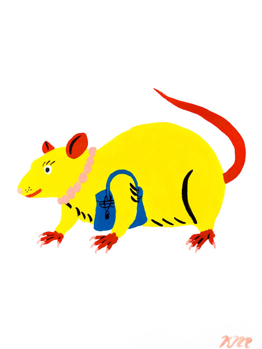 Kristina Micotti Rat with Purse
