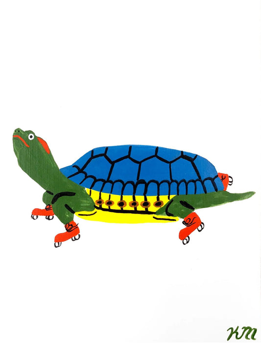 Kristina Micotti Red Eared Slider on Skates (turtle)